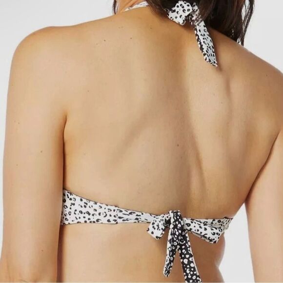 Coco Reef Verso Bra Sized Reversible Underwire Halter Bikini Top, Island Cheetah - Picture 4 of 16